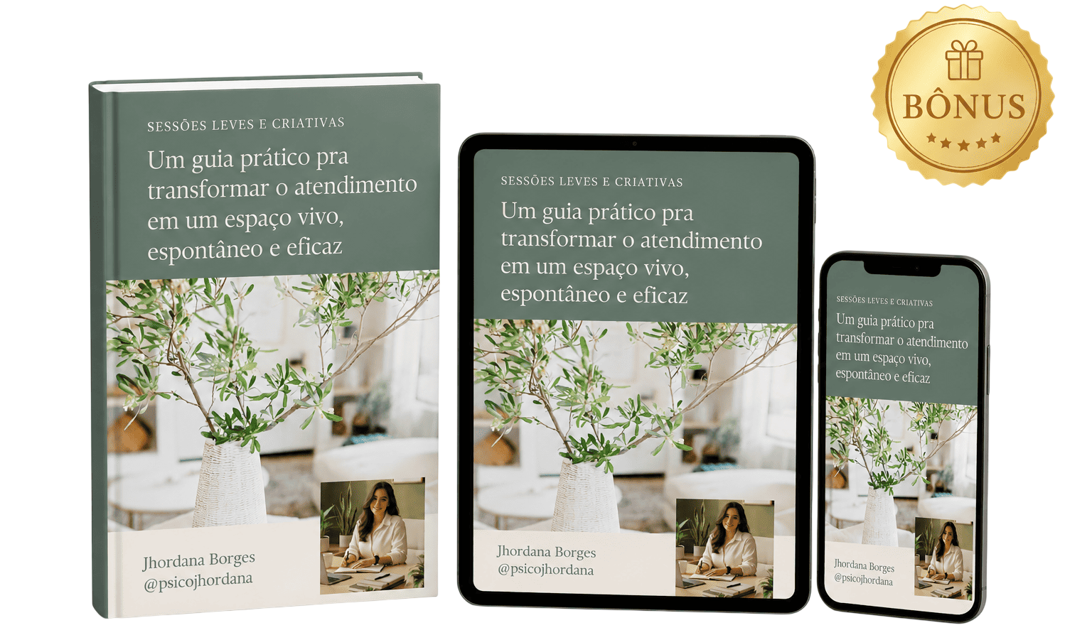 Mockup do bônus Sessões Leves e Criativas